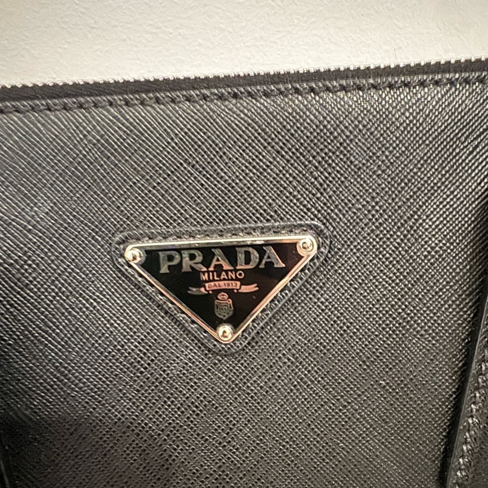 Prada Black Leather Tote Bag - Picture 3 of 15